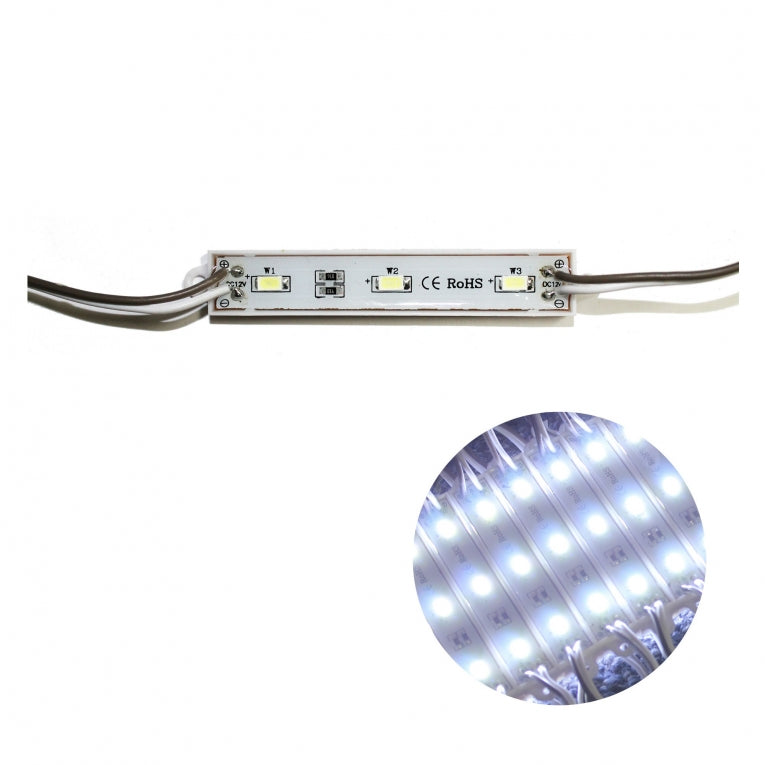LED Module 3-LED Koud Wit EXTRA FEL 5630 LED's - dimbaar - IP65 LED Module 3-LED Koud Wit EXTRA FEL 5630 LED's - dimbaar - IP65